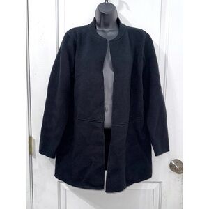 Tahari Black Open Front Sweater size XL
